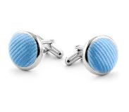 Suitable Zijde Manchetknoop Blauw F02 -