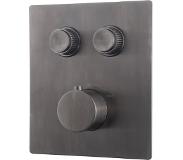 Wiesbaden Caral klik pro afbouwdeel inbouwthermostaat 2 weg, gunmetal