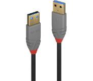 Lindy 36750 USB-kabel 0,5 m USB 3.2 Gen 1 (3.1 Gen 1) USB A Zwart
