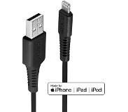 Lindy USB-kabel USB 2.0 USB-A stekker, Apple Lightning stekker 3.00 m Zwart 31322
