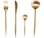 Seven 'Design' Bestekset 16 stuks - Goud