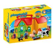 Playmobil 1.2.3 meeneemboerderij met dieren 6962