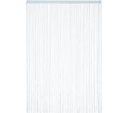 Relaxdays Draadgordijn zilver - draadjesgordijn - deurgordijn - slierten gordijn venster - 145x245cm
