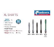 Unicorn Shafts XL Titanium - Short Zilver