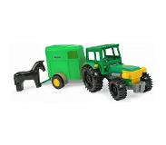 Wader Tractor Met Trailer 36 Cm Groen