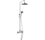 Nemo Go Huron douchesysteem rond regendouche handdouche thermostatische kraan chroom look SH2616-2