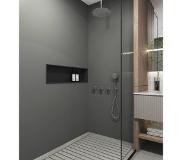 Saniclear Plus inbouw regendouche 3-weg met plafondarm 20 chroom