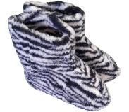Woolwarmers - Wollen Slof - Zebra- 100% Wol - Maat 35/36