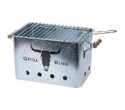 BBQ Grill King Houtskoolbarbecue Rechthoek - Zilver - 32x20x20 cm
