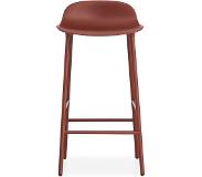 Normann Copenhagen Form Barstoel staal rood