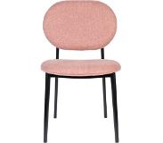 Zuiver | Eetkamerstoel Spike polyester roze 45.6x81.5x53.2 cm overige stoelen | NADUVI