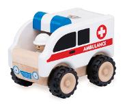 Wonder-World Wonderworld Houten speelgoedvoertuig Ambulance