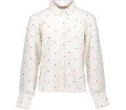 Geisha Meisjes blouse - Off white / Koraal