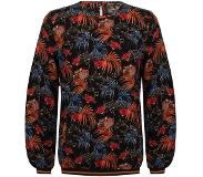 Indian blue jeans Meisjes shirt blaadjes - Zwart