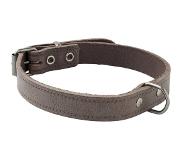 Adori Halsband Vintage Leder Geniet Bruin - Hondenhalsband - 16mmx40 cm