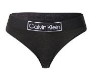 Calvin Klein UNDERWEAR string met logo zwart Dames