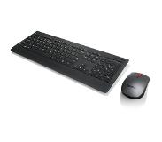 Lenovo 4X30H56829 toetsenbord Inclusief muis RF Draadloos QWERTY Amerikaans Engels Zwart
