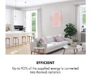 Klarstein Wonderwall 60 infraroodverwarming 60x100 cm 600W weektimer IP24