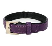 Nobby Design South Halsband / Hondenhalsband - Nappa Kalfsleder - Lila - Nekomtrek: 41 - 49 cm (GELIEVE ALVORENS BESTELLEN OPMETEN)
