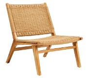 Nordal CLUB lounge stoel teakhout/webbing