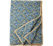 Nordal ALYA plaid blauw gekleurde bloemenprint | 140 x 200 cm
