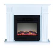 Classic Fire schouw 115 x 32 x 40 cm hout wit 4 delig