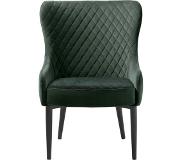 24Designs Dylana Velvet Fauteuil - Groen Fluweel