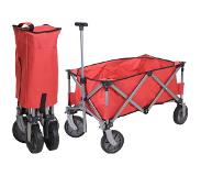 Koopman Bolderkar Opvouwbaar - 70kg - 90 x 49 x 58cm - Rood