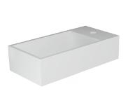 Sub 16 fontein met kraangat rechts 36 x 18 cm, mat wit