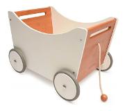 Kinderfeets 2-in-1 houten Toy Box wit