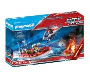Playmobil - PLAYMOBIL City action 70335 Brandweermissie met helikopter en boot