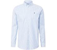 Scotch & Soda Heren Hemden Regular Fit Shirt - Blauw/wit Gestreept - Maat XXL