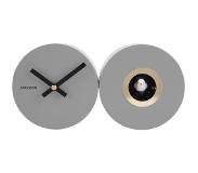 Karlsson Wandklok Duo Cuckoo - Mat Muisgrijs - 26x13x7,2cm