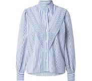 Minus Blouse Danina Shirt Blauw/wit gestreept Dames | Maat 42