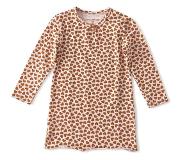 Little label Meisjes Nachthemd - Maat 98-104 - Pyjama - Roze, Oker - Zachte BIO Katoen