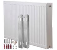 vidaXL Convectorradiator 120x10x60 cm wit