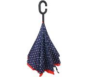 Clayre & Eef Blauwe Paraplu Ø 60 cm blauw/rood JZUM0029