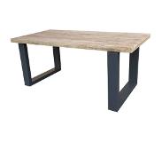 Wood4you - Eettafel - New England - Steigerhout - 180Lx78Hx90D cm Antraciet