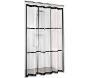 Sealskin Brix Douchegordijn 180x200 cm - PEVA - Transparant / Zwart