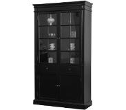 Hioshop Servieskast Mozart zwart dressoir met opzet.