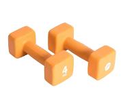 Pure 2 Improve Halterset 2x4 kg neopreen oranje