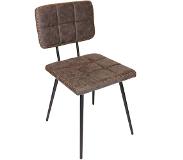 Sweet living Eetkamerstoel Mats Grijs - Set Van 2 Stuks