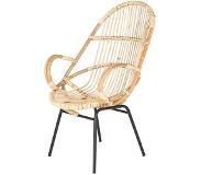 Sweet living Retro Rotan Stoel - 75x65xh98 Cm