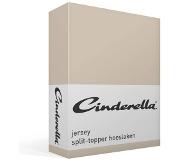Cinderella Splittopper Hoeslaken Jersey Katoen Stretch Single Split - silversand 180x200/210cm