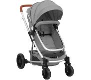 vidaXL Kinderwagen 2-in-1 Aluminium Lichtgrijs