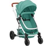 vidaXL Kinderwagen 2-in-1 Aluminium Groen