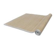 vidaXL Rechthoekige bamboe mat 80 x 300 cm (Neutraal)