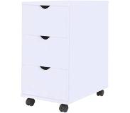 vidaXL Ladekast 33x45x60 cm wit