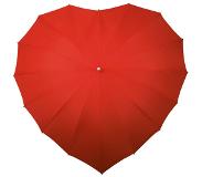 Impliva paraplu hartvormig handopening 110 cm rood