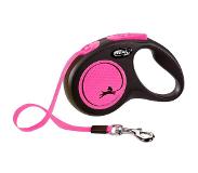 Flexi Rollijn New Neon Tape Roze 5 Mtr Tot 15 Kg